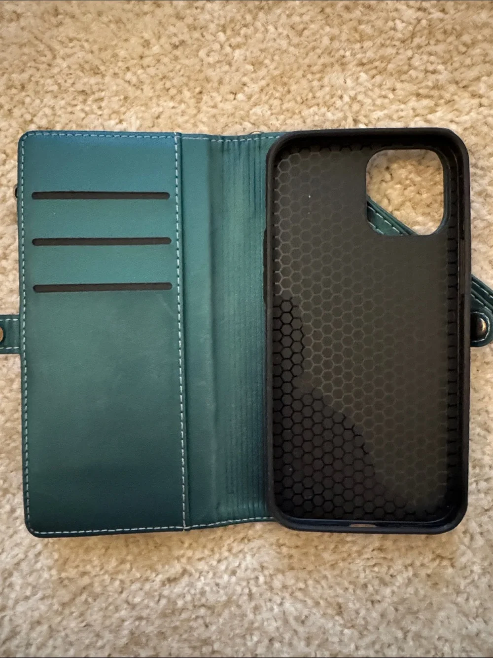 Defencase Teal Wristlet Wallet Phone Case (iPhone 6 Plus/7 Plus/8 Plus)